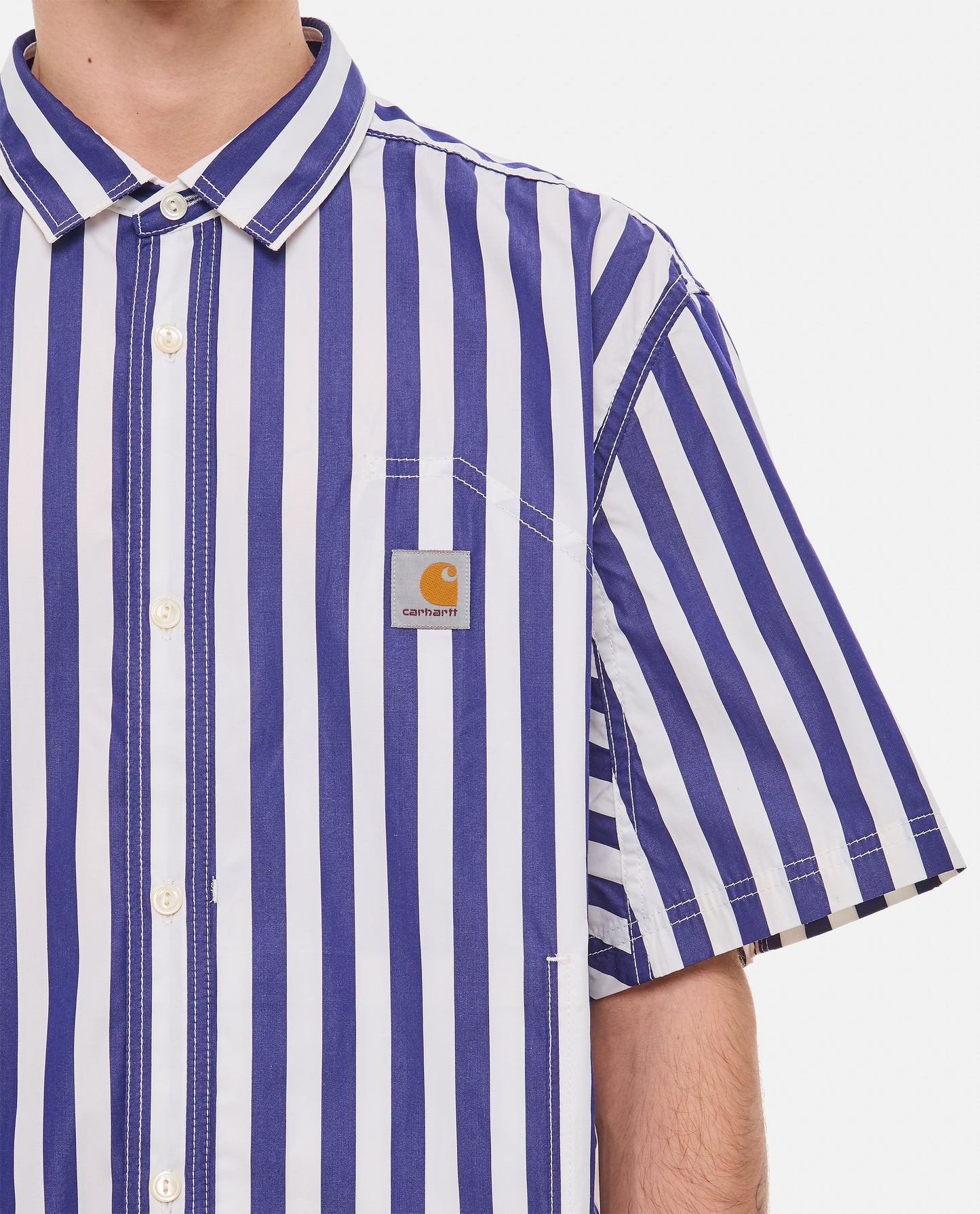 Junya Watanabe Men Short Sleeve Stripes Shirt Junya Watanabe Carhartt Wip JUNYA WATANABE