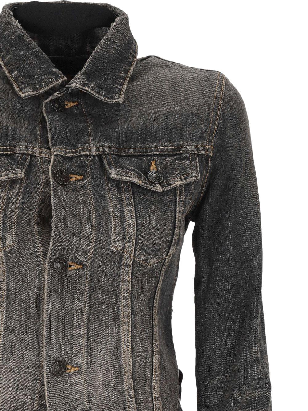 Balenciaga Women Lace-Up Denim Jacket BALENCIAGA