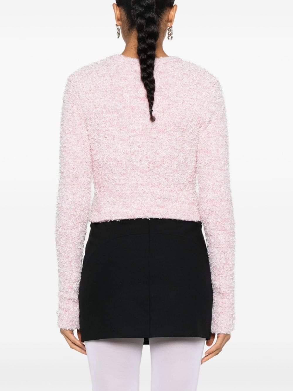Balenciaga Women Bouclé Cropped Jacket BALENCIAGA