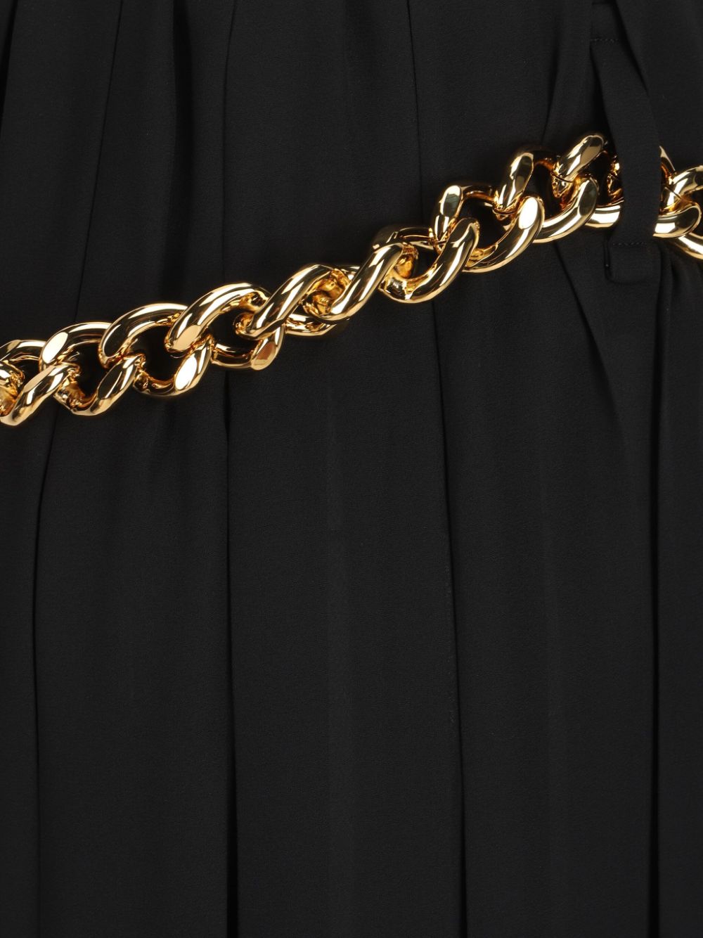 Balenciaga Women Chain Embellished Pleated Skirt BALENCIAGA