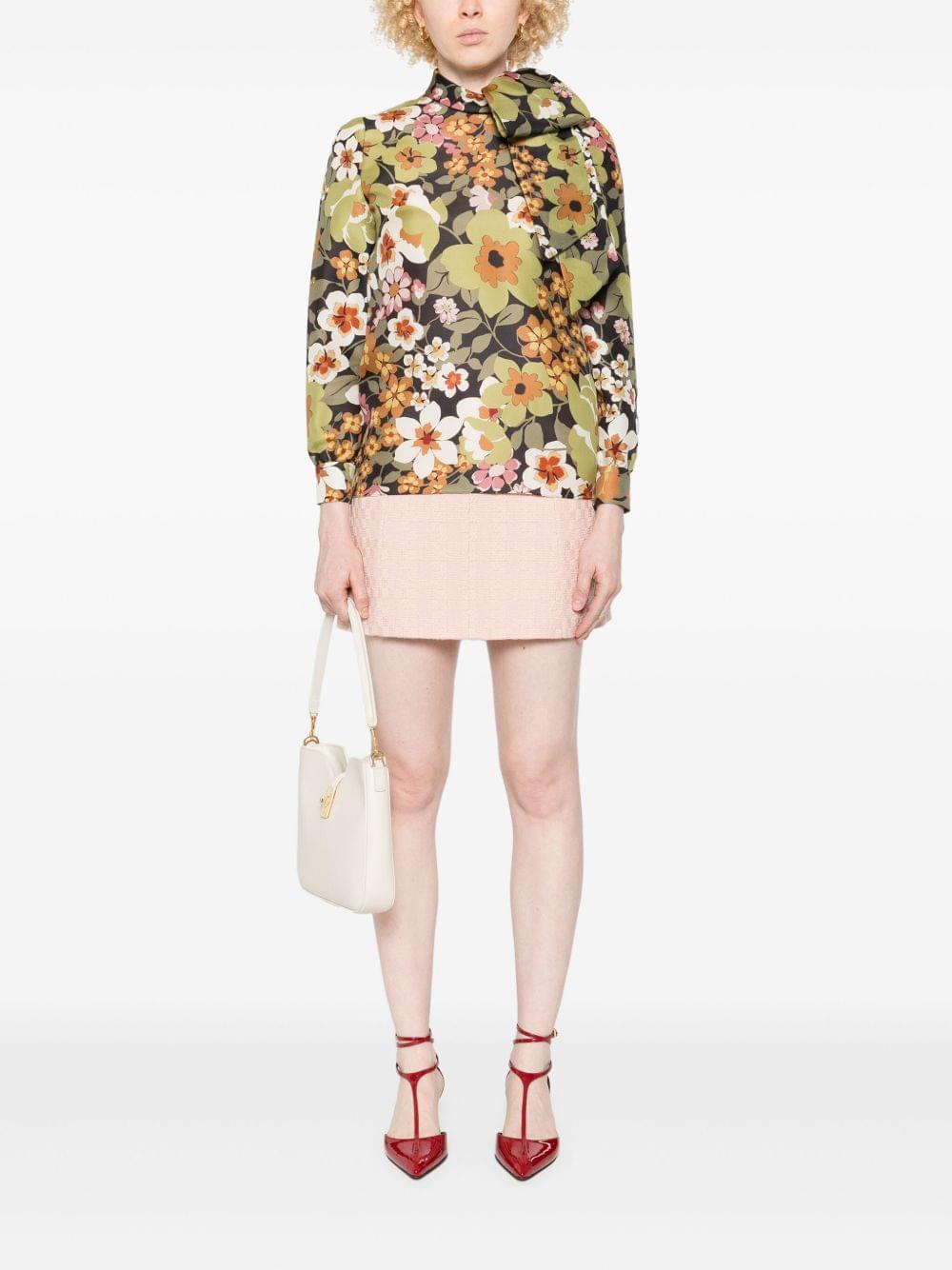 Celine Women Printed Silk Shirt CELINE