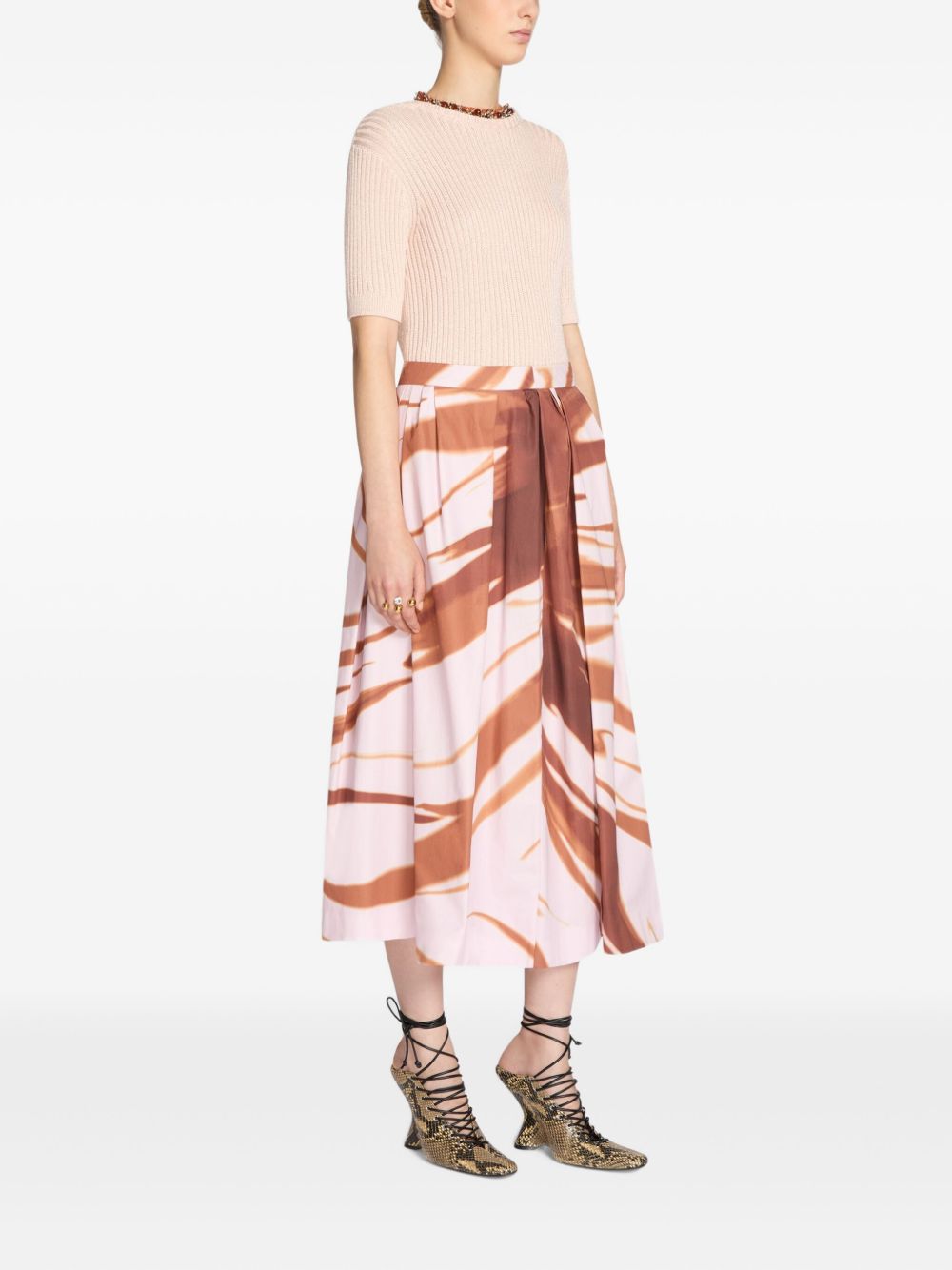 Dries Van Noten Women Soni Printed Midi Skirt DRIES VAN NOTEN