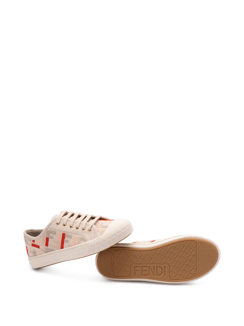 Fendi Women Domino Canvas Sneakers FENDI