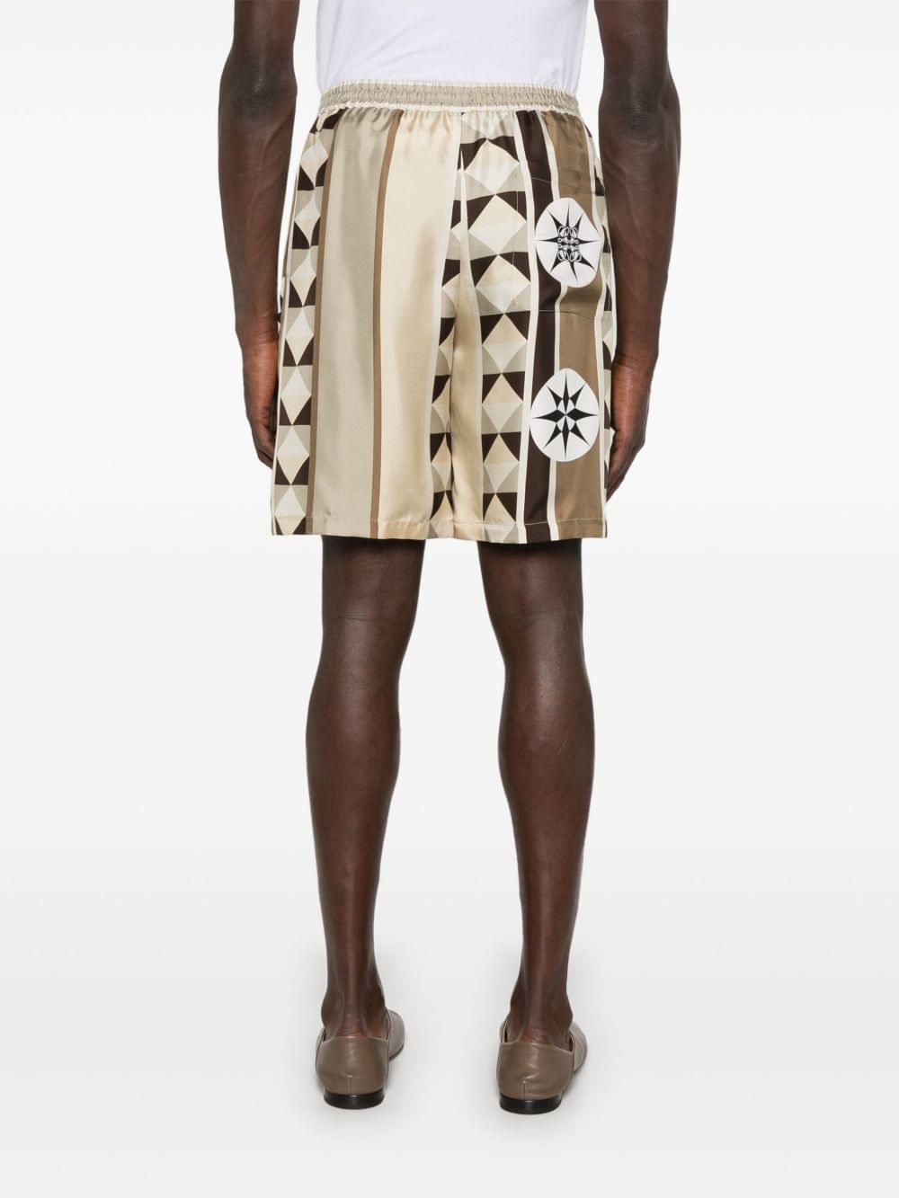 Loewe Paula's Ibiza Men Printed Silk Shorts LOEWE