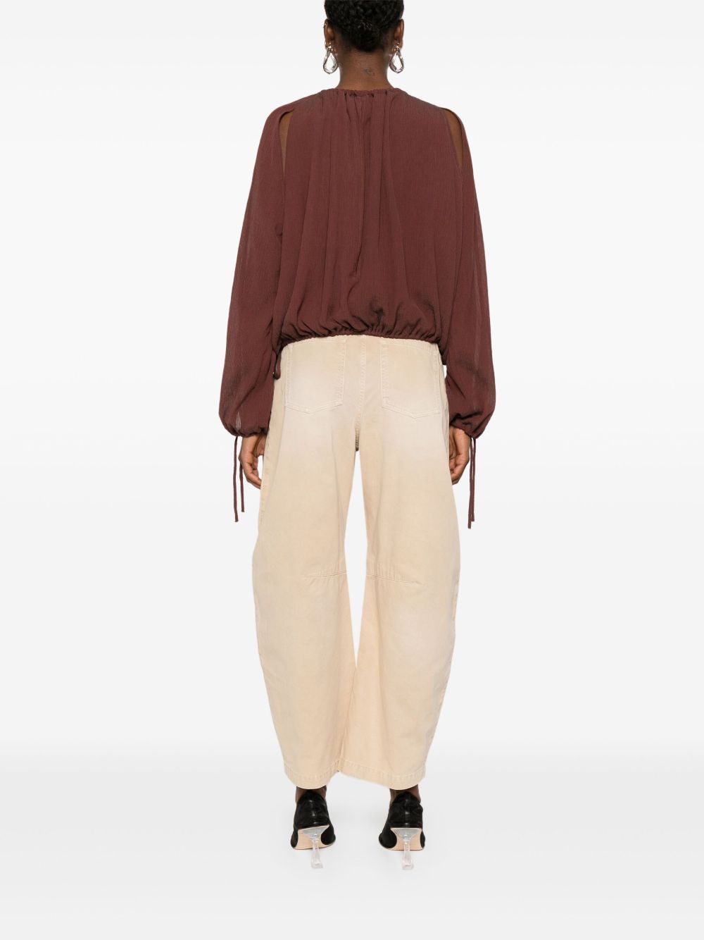 Loewe Paula's Ibiza Women Cotton And Silk Blend Blouse LOEWE