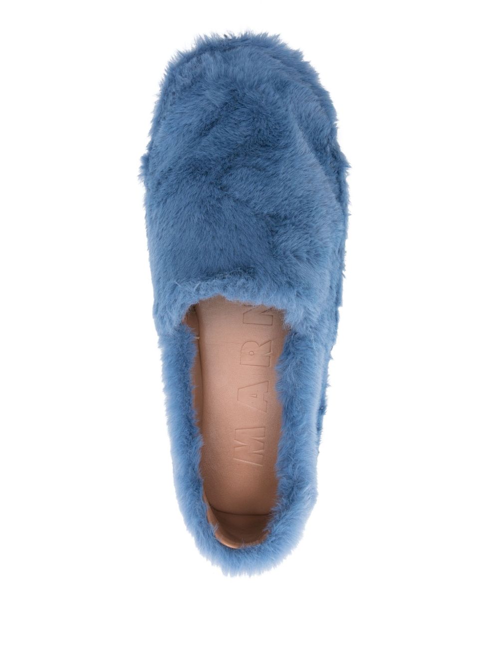 Marni Men Faux Fur Slip-On Loafers MARNI