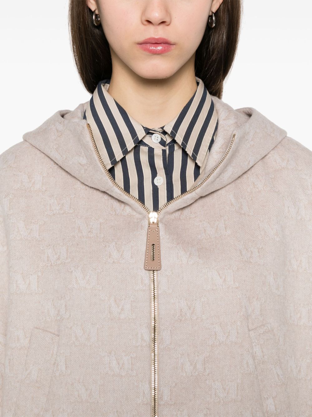 Max Mara Women Wool Hooded Cape MAX MARA