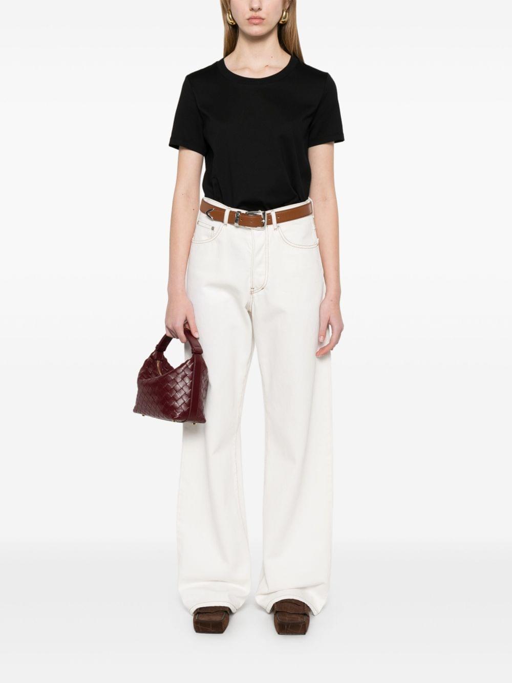 'S Max Mara Women Embroidered Cotton T-Shirt S MAX MARA