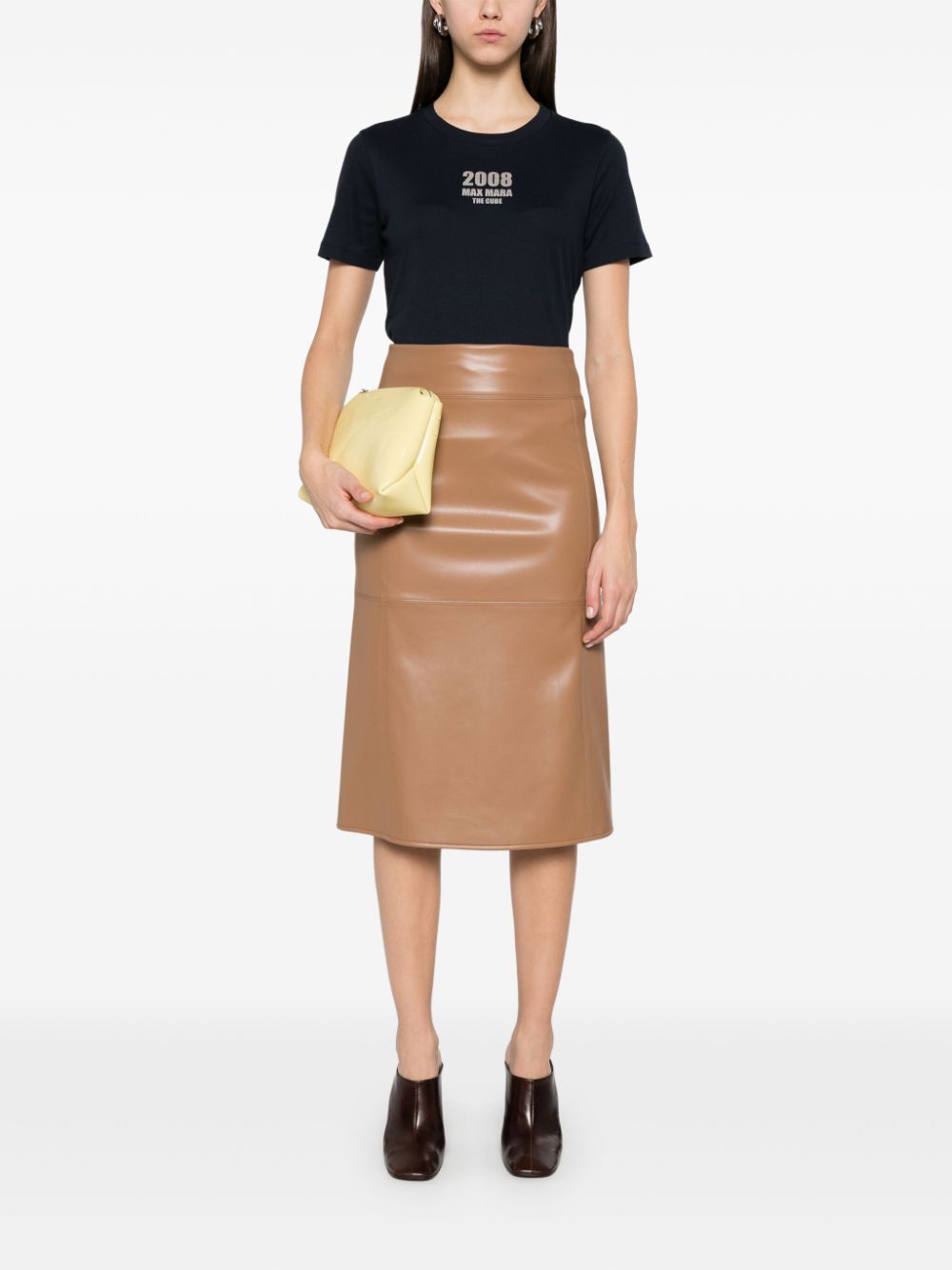 'S Max Mara Women Logo Cotton T-Shirt S MAX MARA