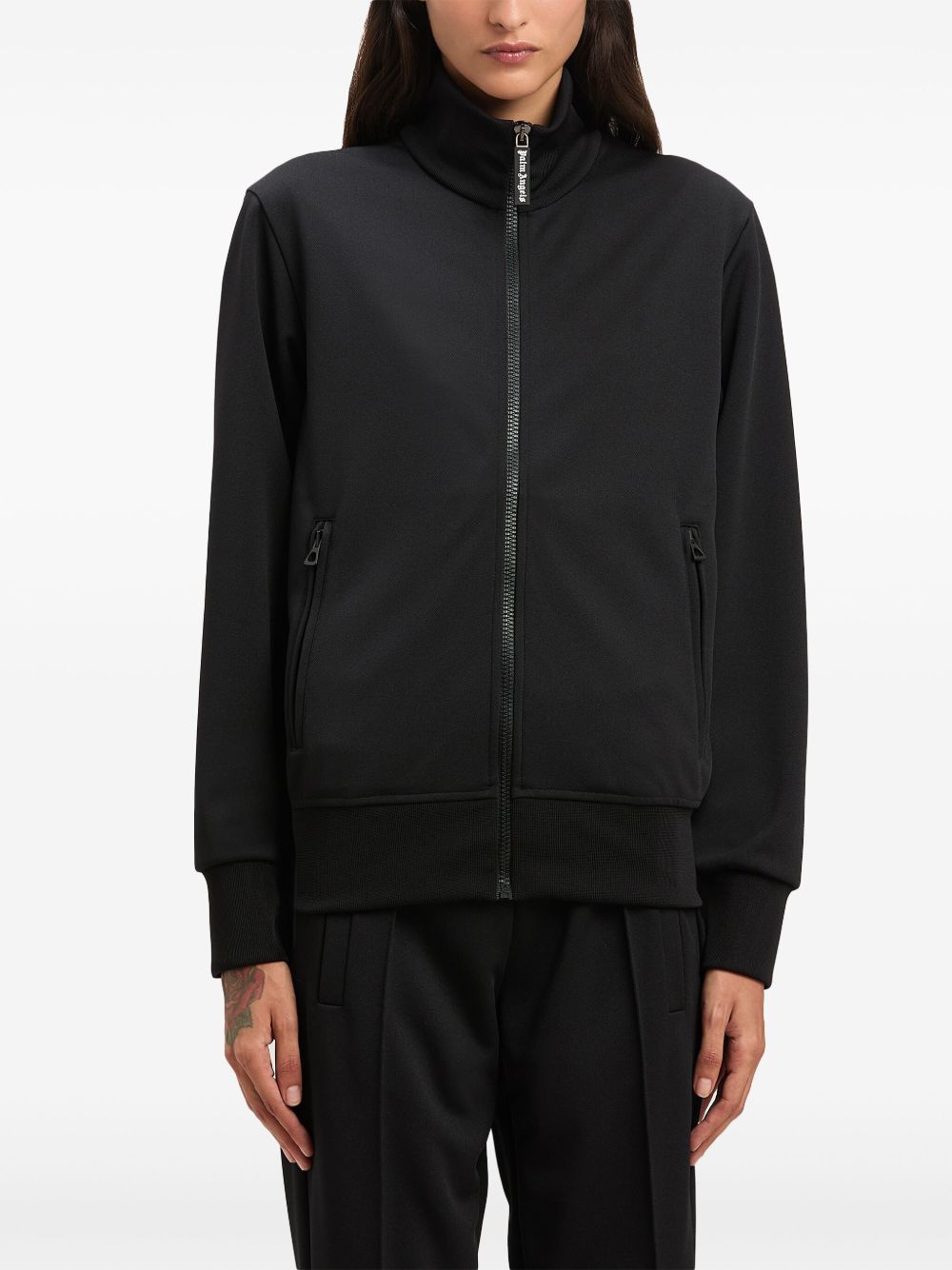 Palm Angels Women Logo Zipped Track Jacket PALM ANGELS
