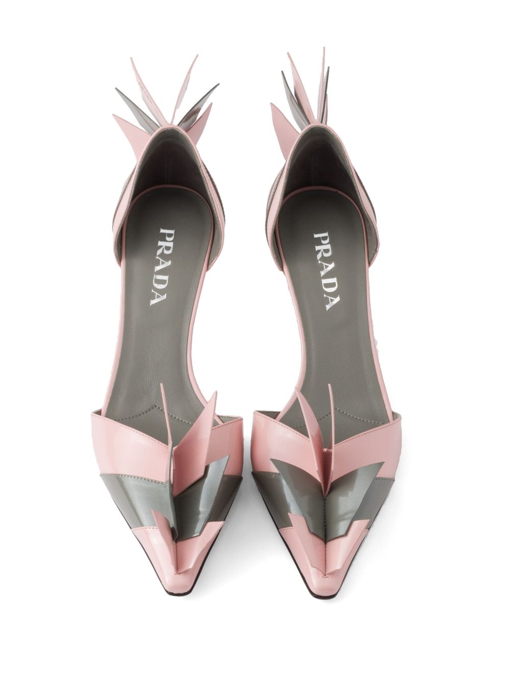 Prada Women Patent Leather Bicolor Pumps PRADA