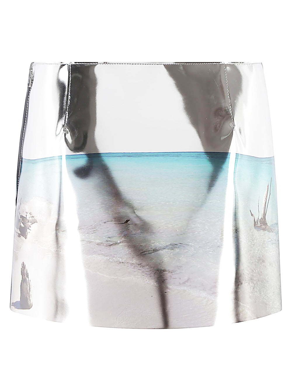 Prada Women Printed Leather Mini Skirt PRADA