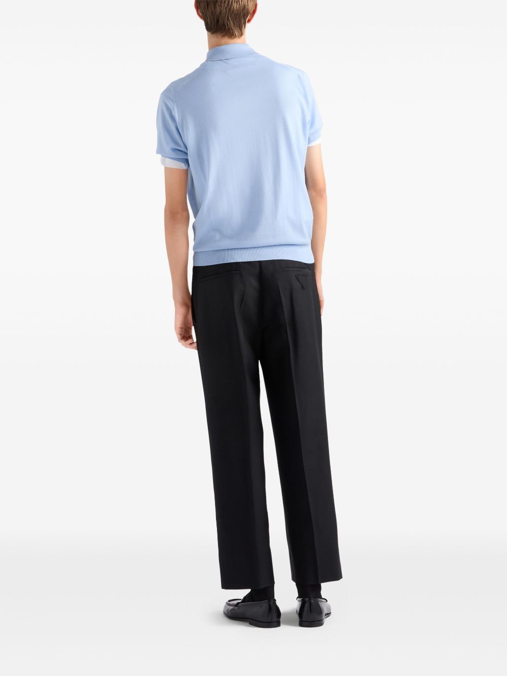 Prada Men Logo Wool Polo Shirt PRADA