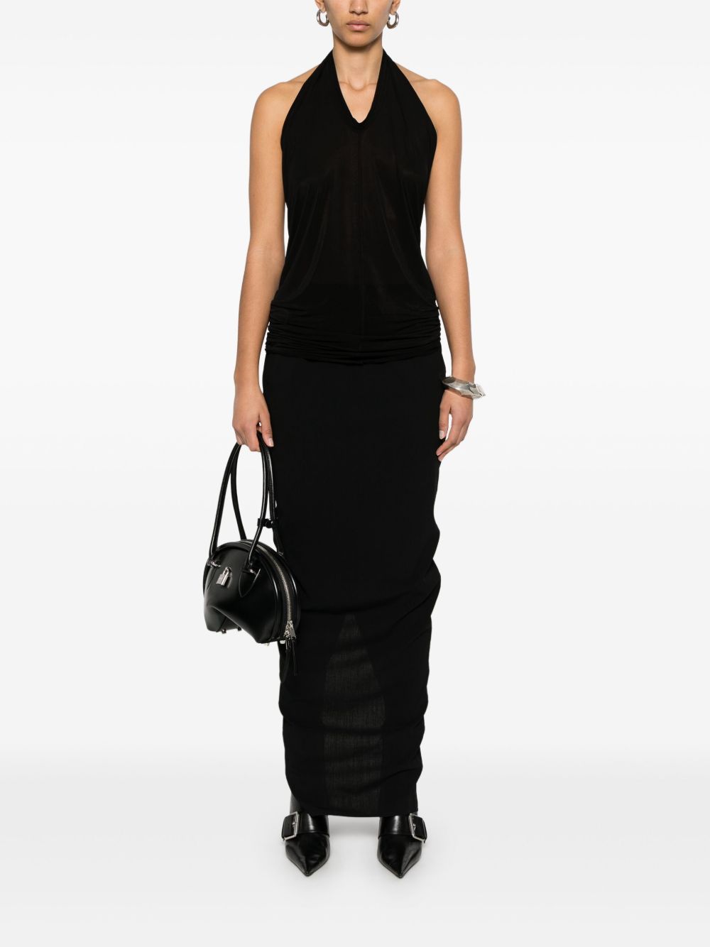 Rick Owens Women Soft Pillar Wool Long Skirt RICK OWENS