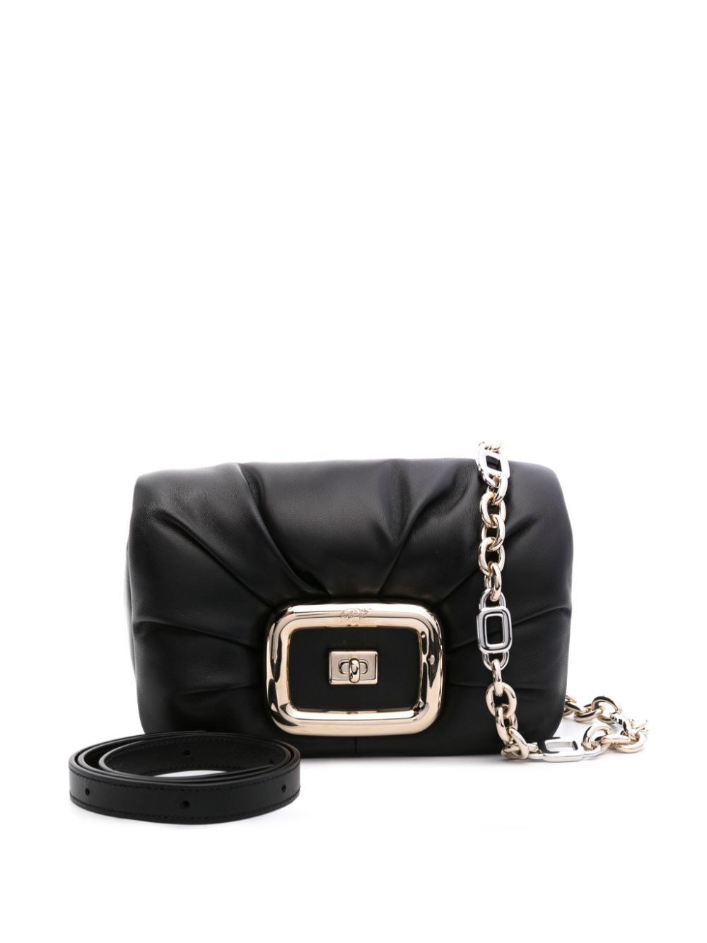 Roger Vivier Women Viv Choc Mini Leather Crossbody Bag