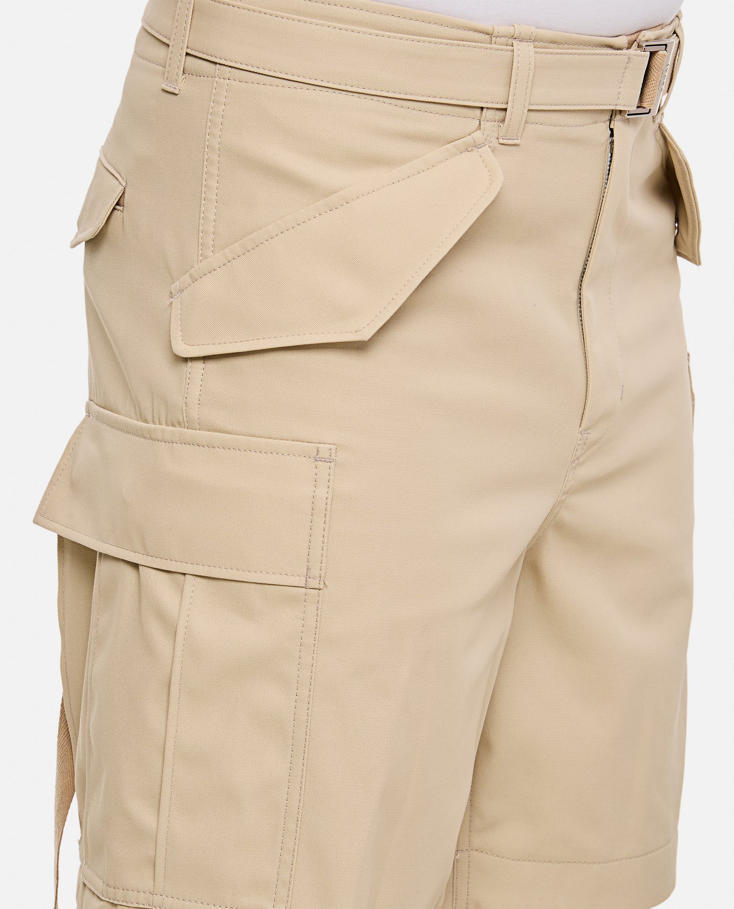 Sacai Men Cotton Twill Shorts SACAI
