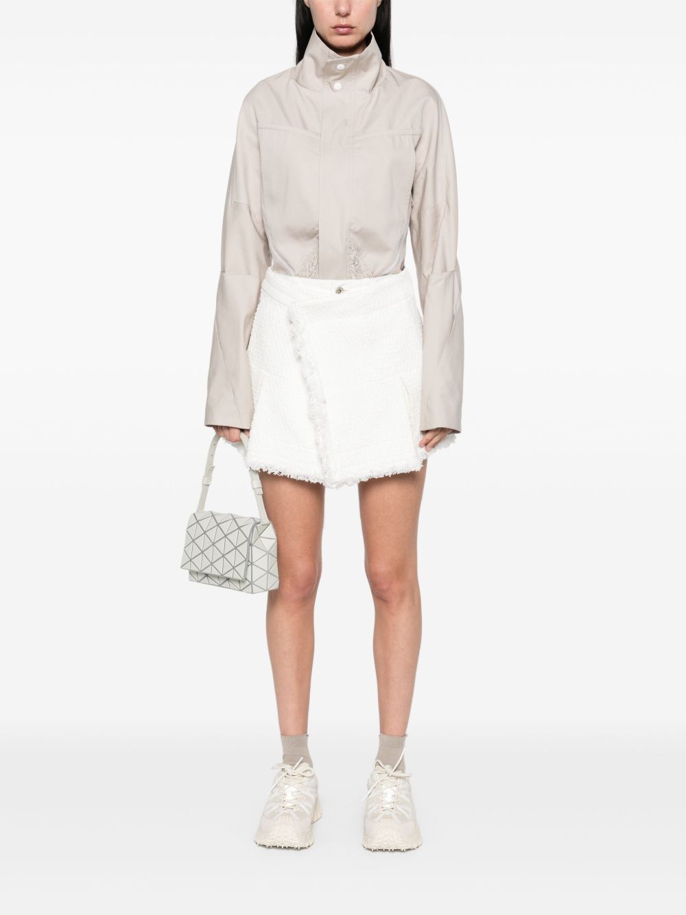Sacai Women Denim Mix Shorts SACAI
