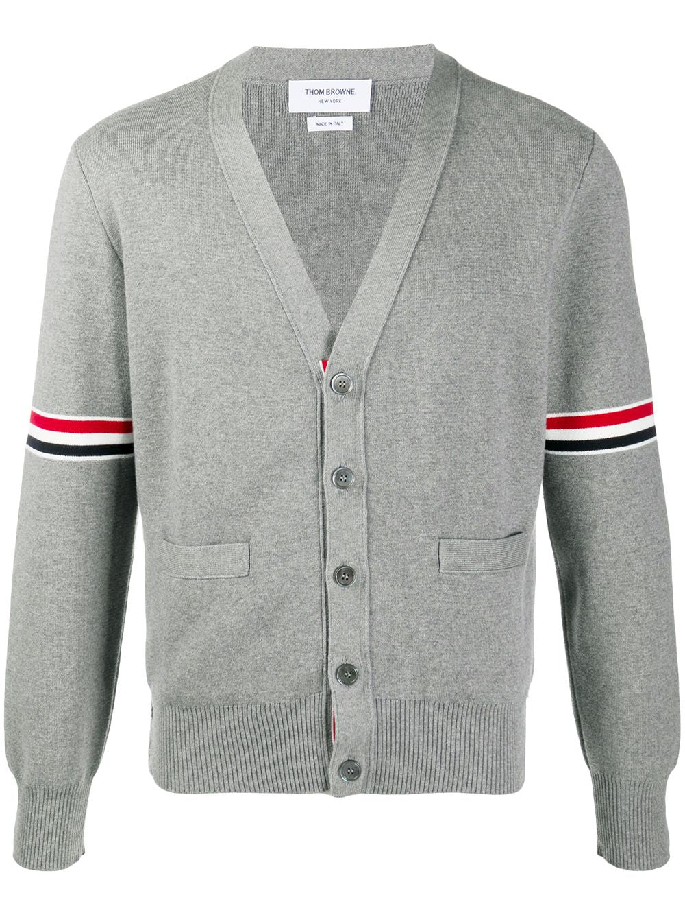 Thom Browne Men Rwb Cotton Cardigan THOM BROWNE
