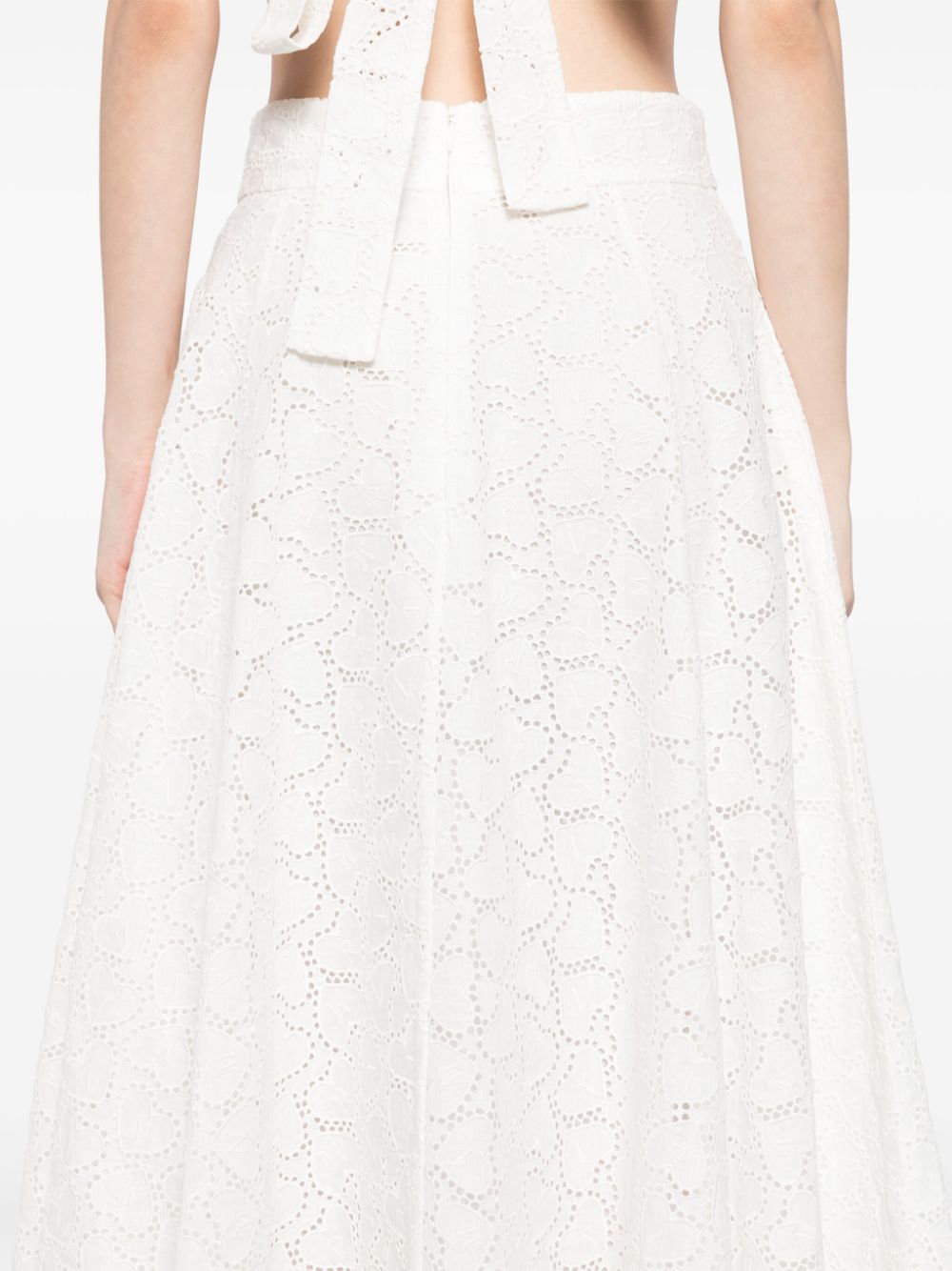 Zimmermann Women Crush Cotton Midi Skirt ZIMMERMANN