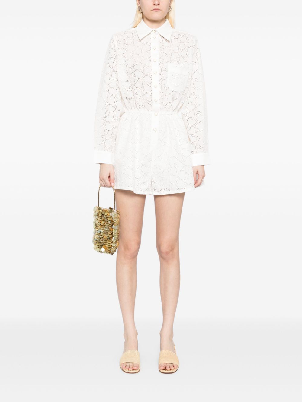 Zimmermann Women Crush Linen Playsuit ZIMMERMANN