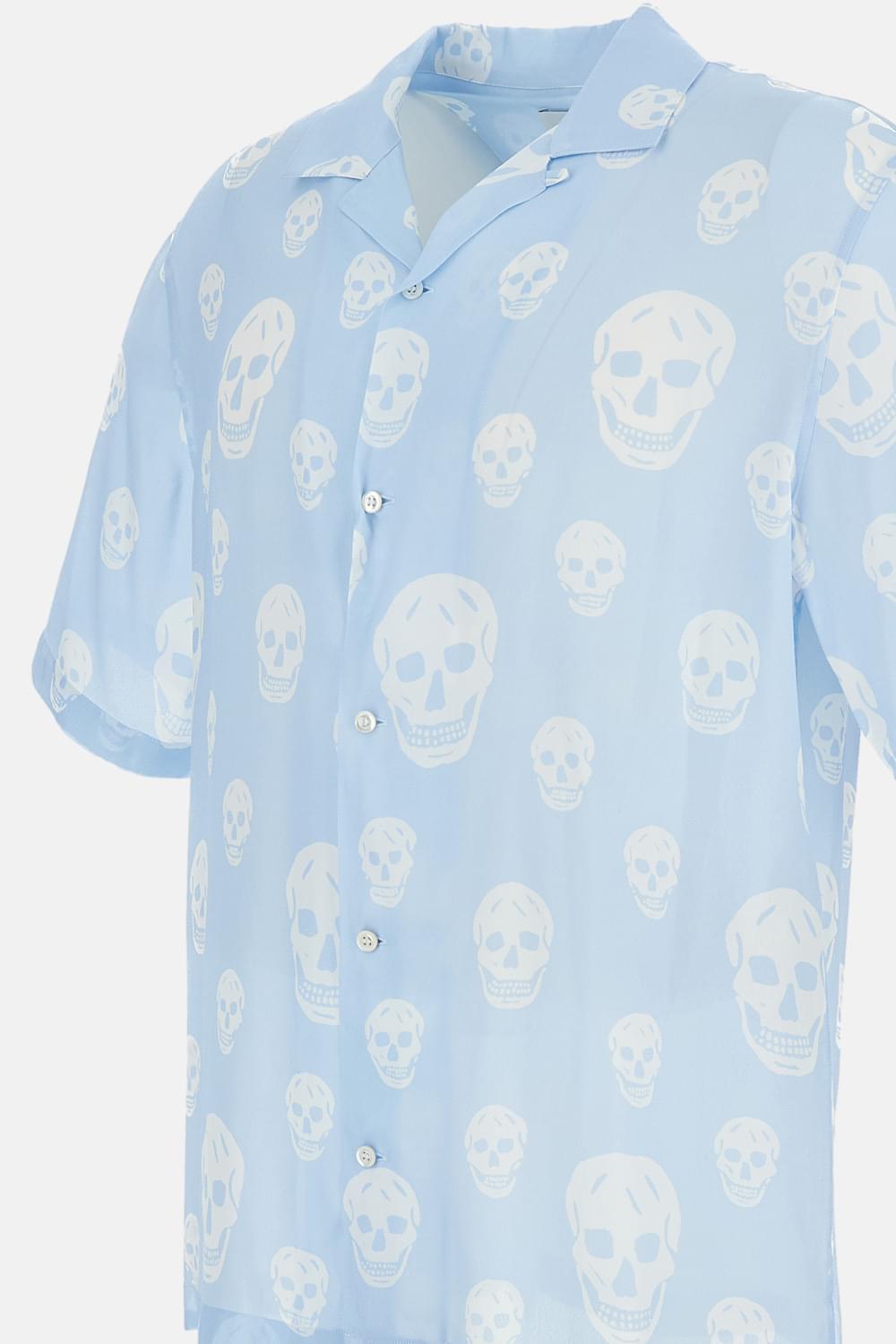 Alexander Mcqueen Men Printed Hawaiian Shirt ALEXANDER MCQUEEN