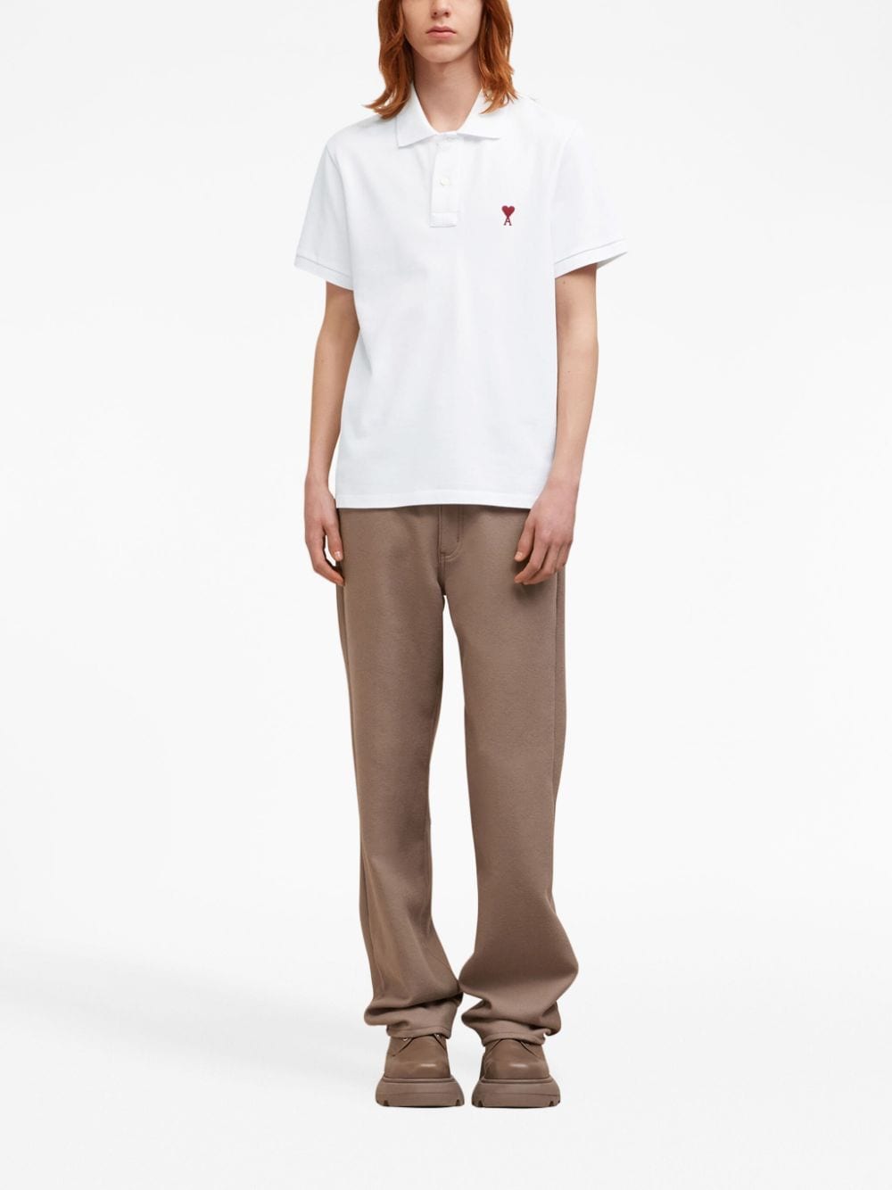 Ami Paris Men Ami De Coeur Cotton Polo Shirt AMI PARIS