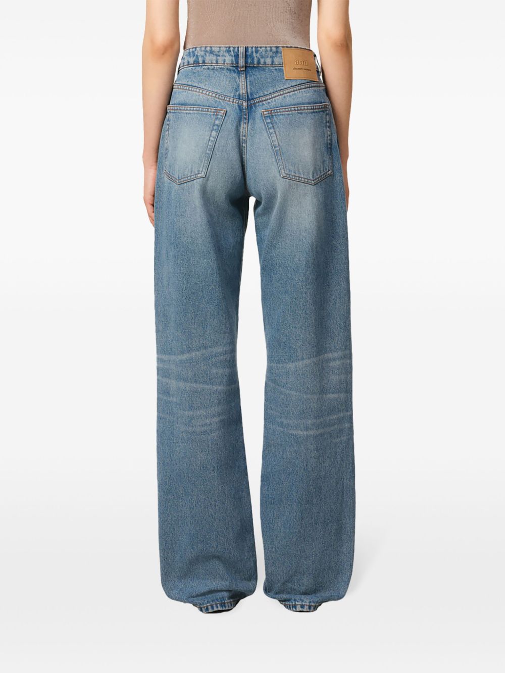 Ami Paris Women Large Fit Denim Jeans AMI PARIS