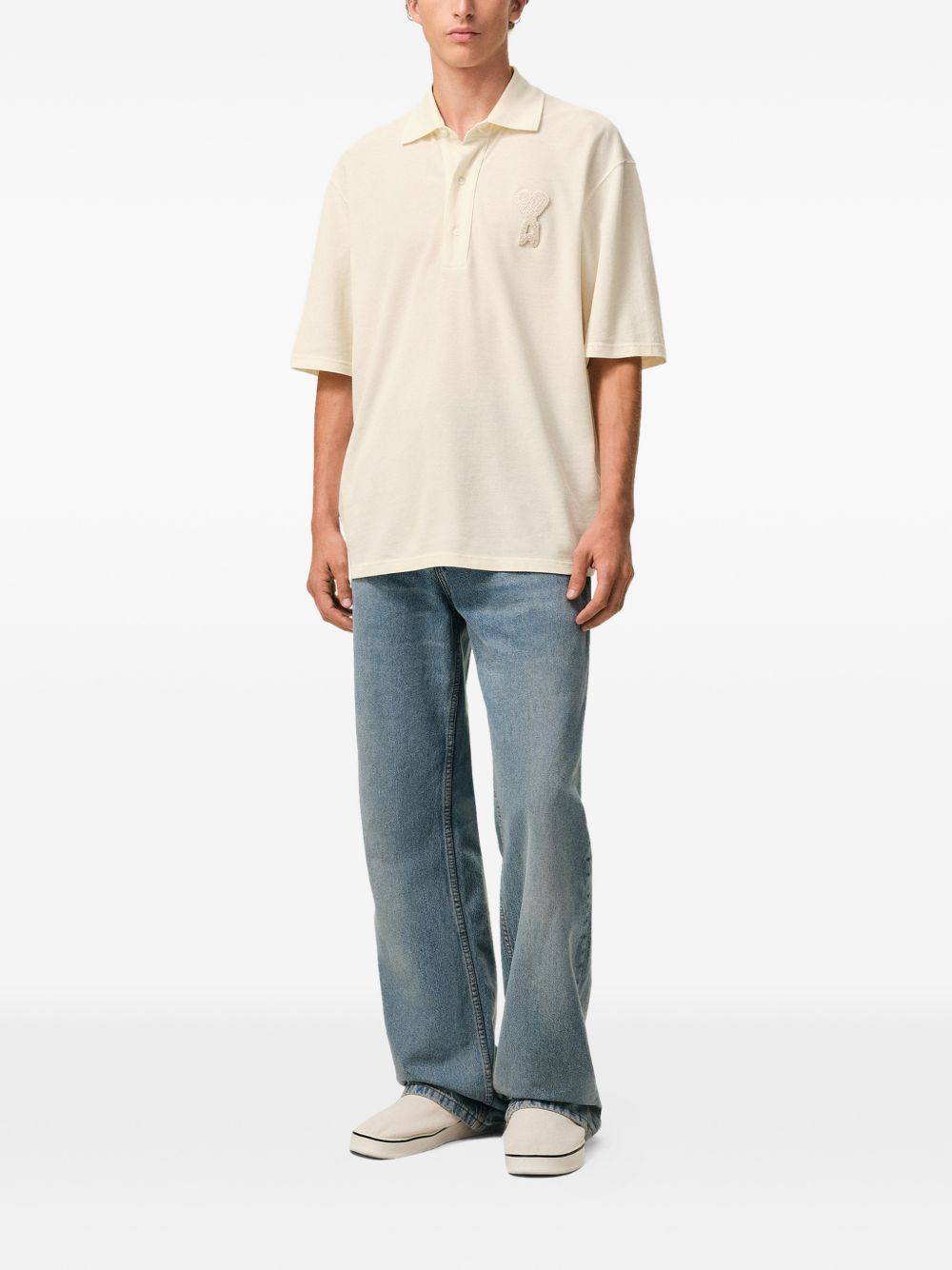 Ami Paris Men Ami De Coeur Cotton Polo Shirt AMI PARIS