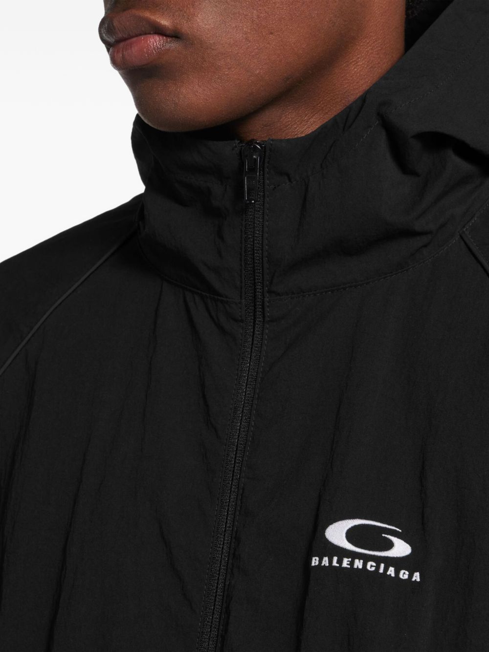 Balenciaga Men Logo Hooded Jacket BALENCIAGA