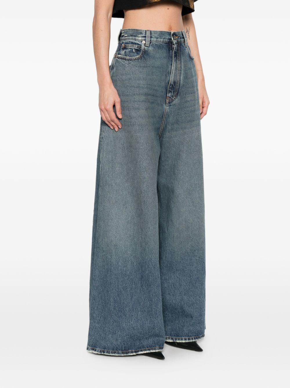 Balenciaga Women Flared Denim Jeans BALENCIAGA