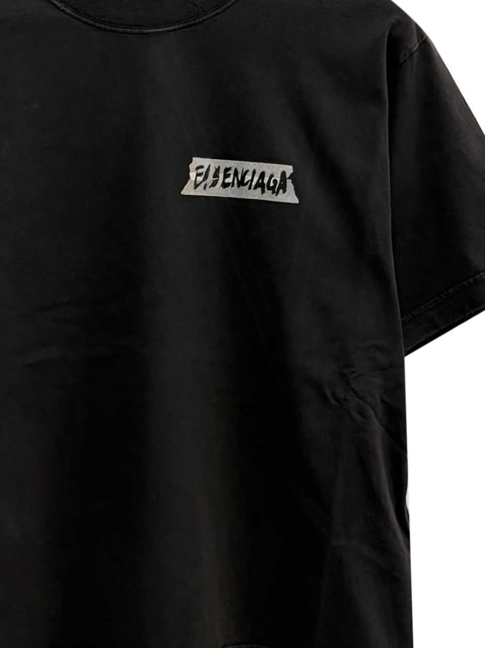 Balenciaga Women Masking Tape T-Shirt BALENCIAGA