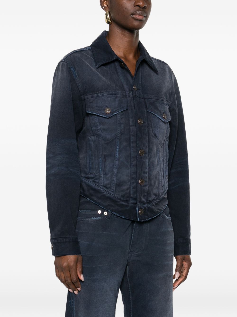 Balenciaga Women Denim Cotton Jacket BALENCIAGA