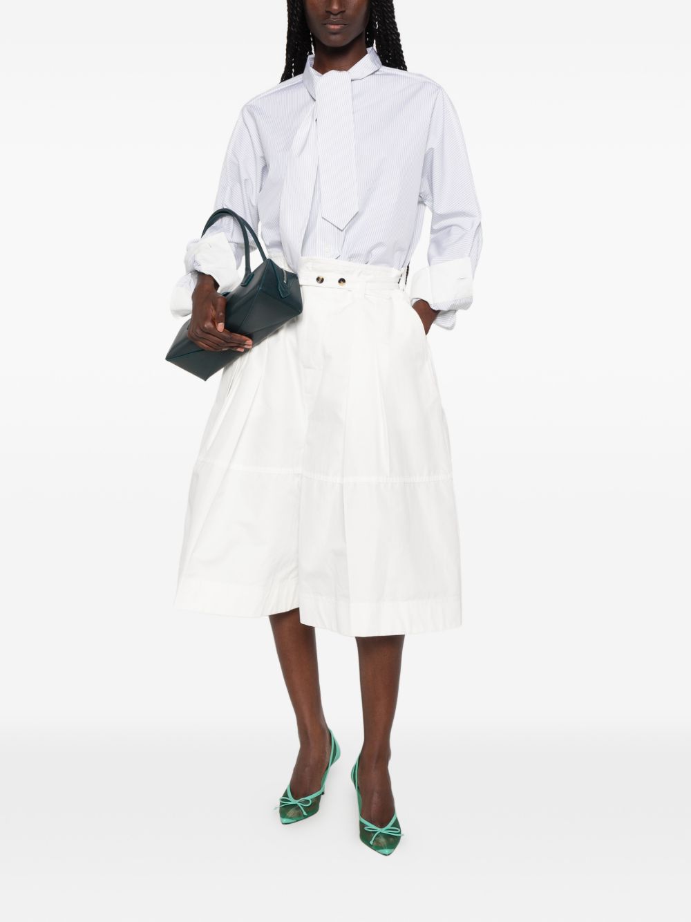 Bottega Veneta Women Striped Cotton Shirt BOTTEGA VENETA