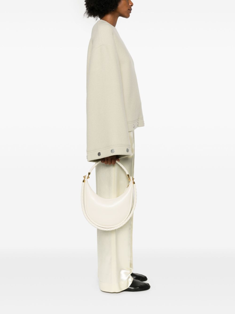 Bottega Veneta Women Hula Hoop Leather Handbag BOTTEGA VENETA