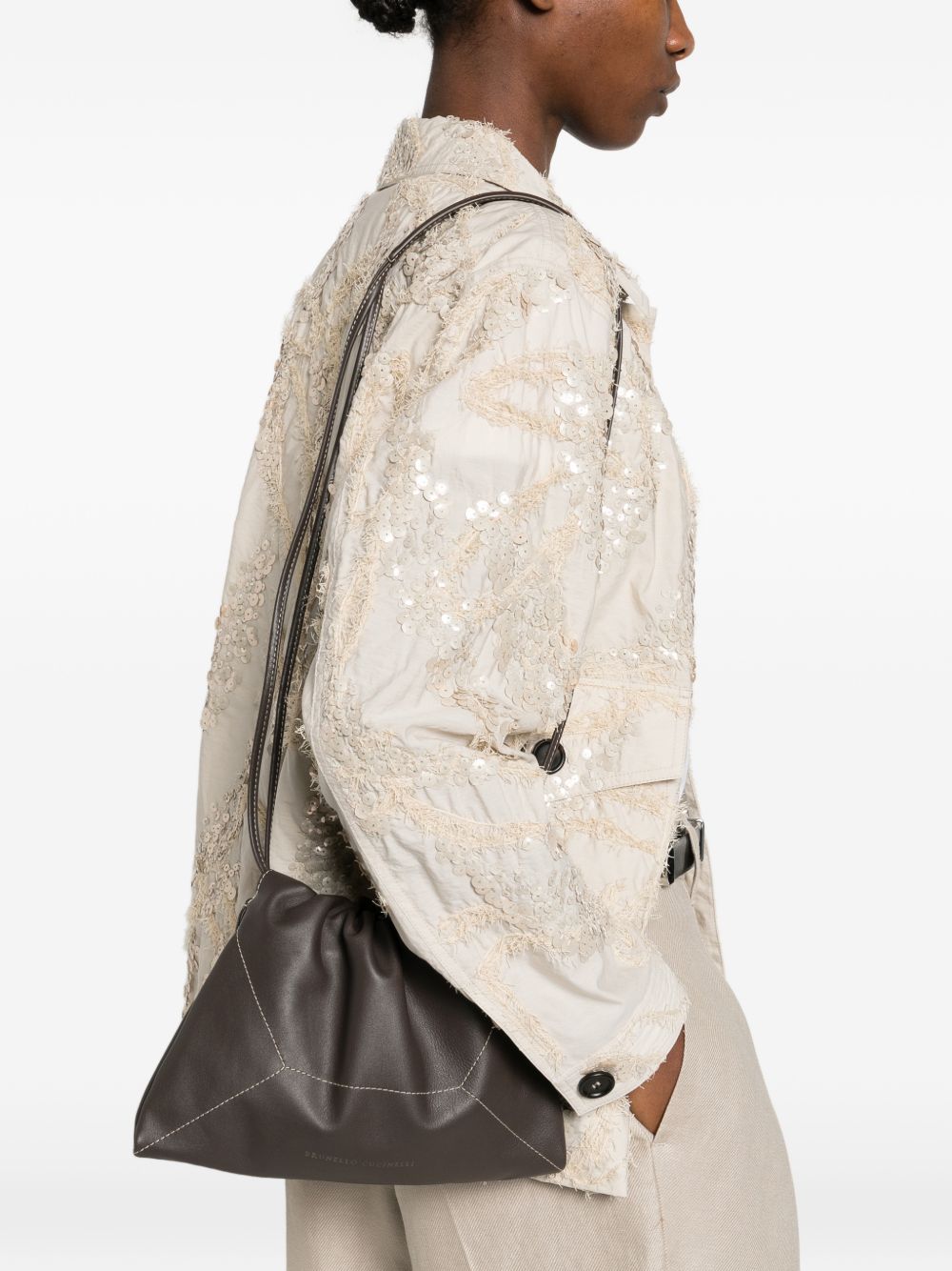Brunello Cucinelli Women Leather Shoulder Bag BRUNELLO CUCINELLI