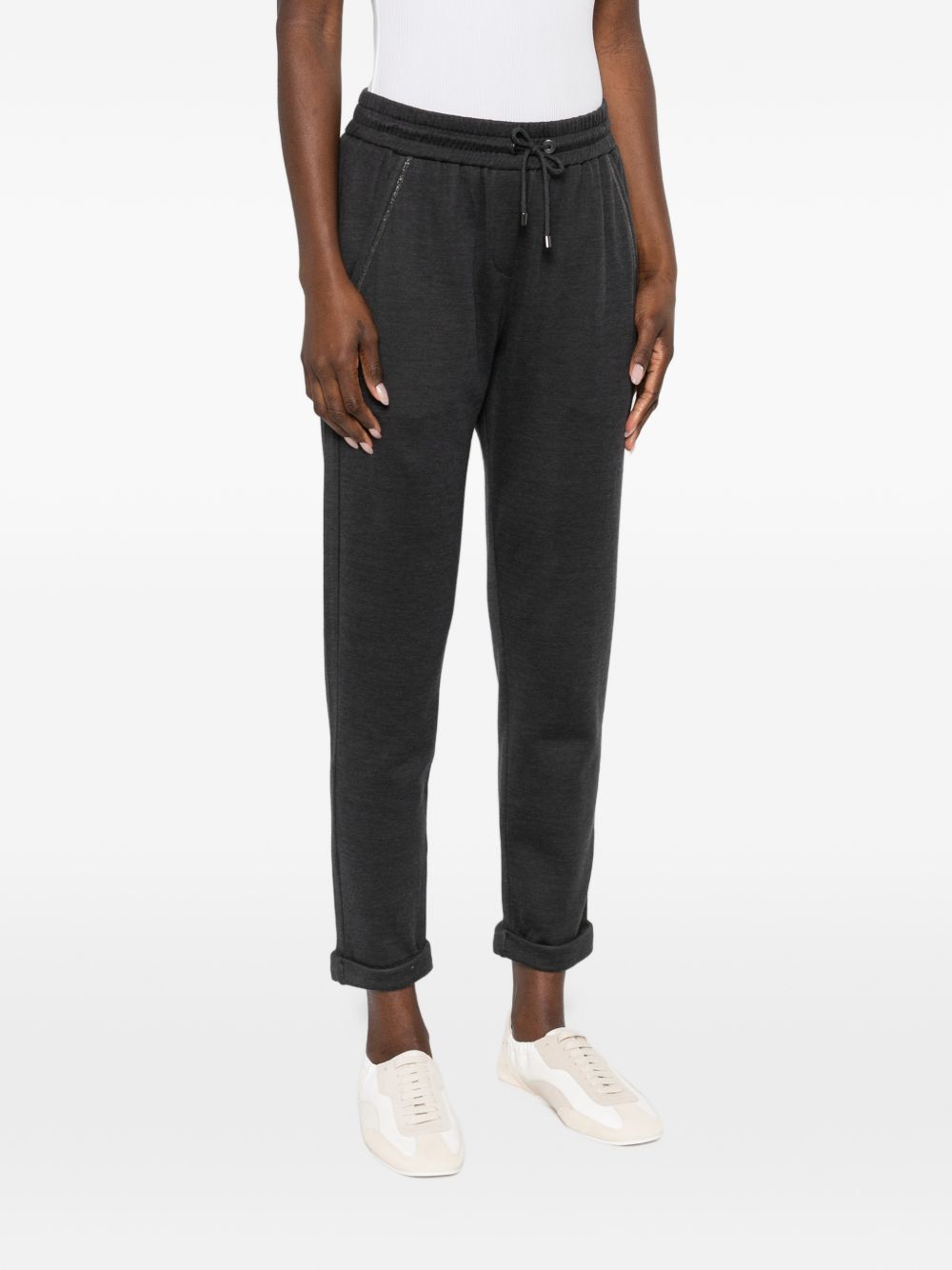 Brunello Cucinelli Women Cotton And Silk Blend Trousers