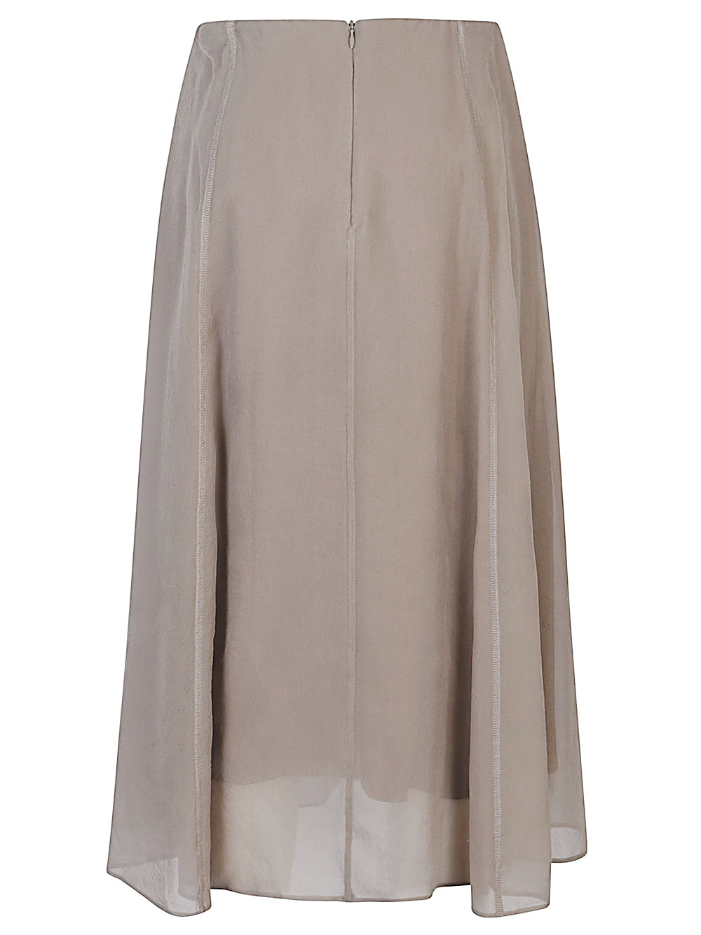 Brunello Cucinelli Women Silk Midi Skirt BRUNELLO CUCINELLI