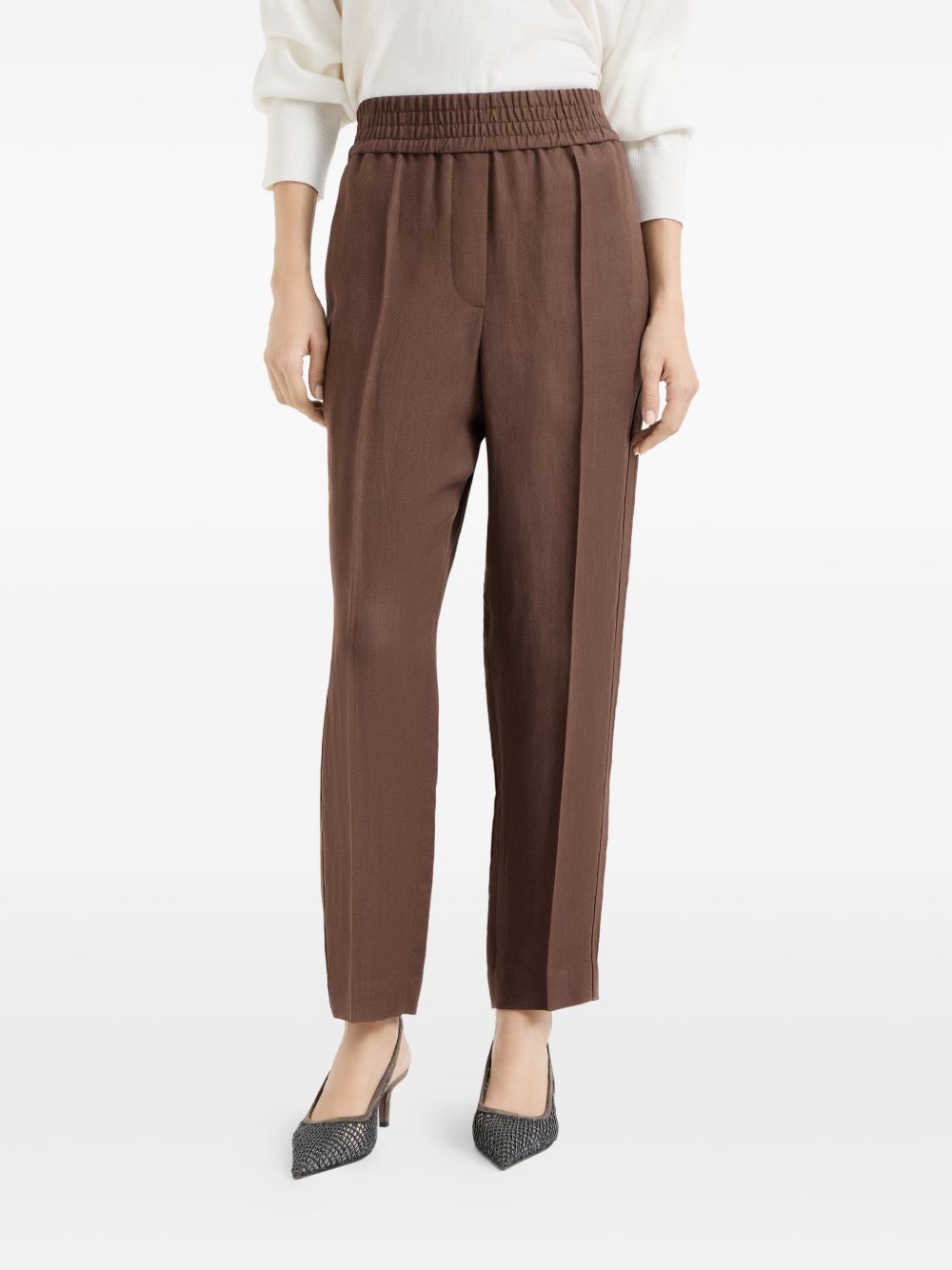 Brunello Cucinelli Women Linen Blend Trousers BRUNELLO CUCINELLI