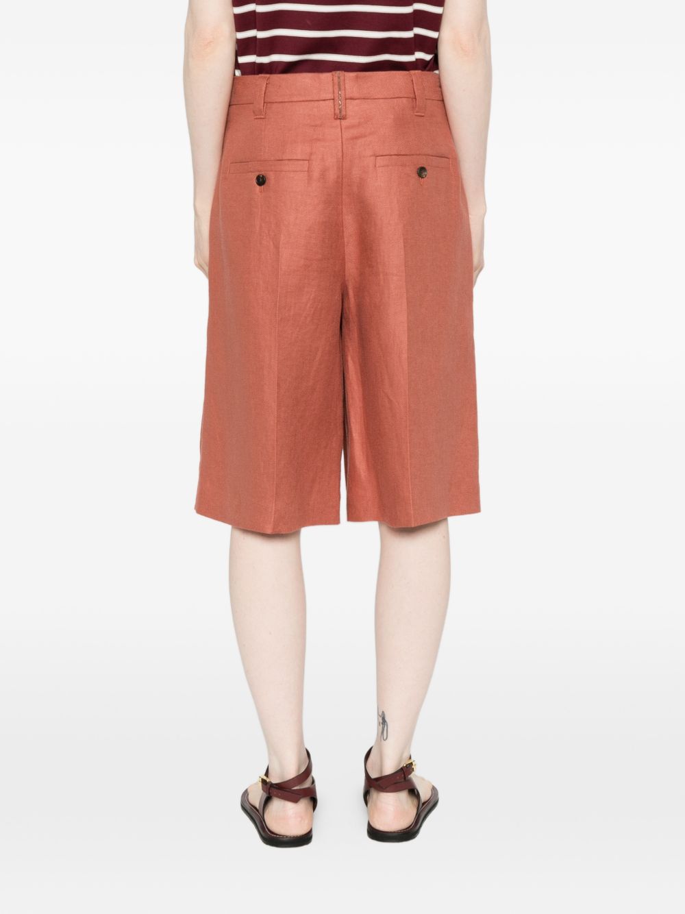 Brunello Cucinelli Women Linen Shorts BRUNELLO CUCINELLI