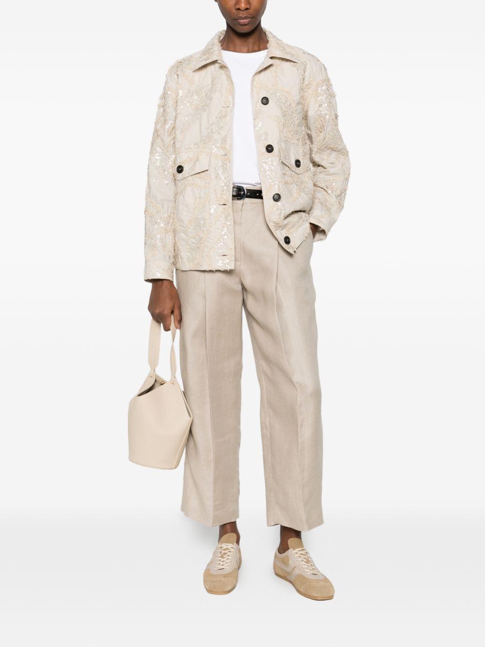 Brunello Cucinelli Women Linen Trousers BRUNELLO CUCINELLI