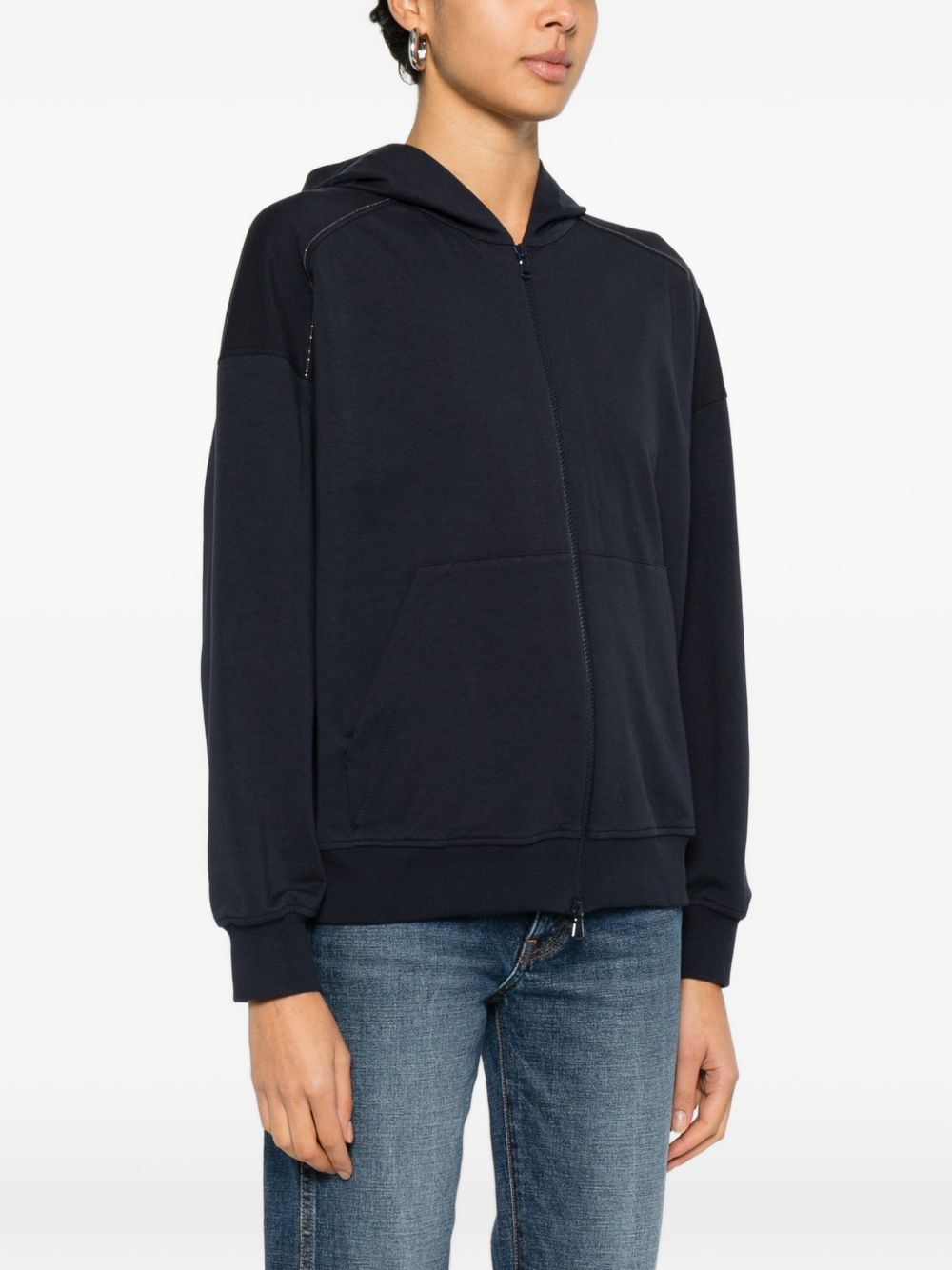 Brunello Cucinelli Women Cotton Hoodie BRUNELLO CUCINELLI
