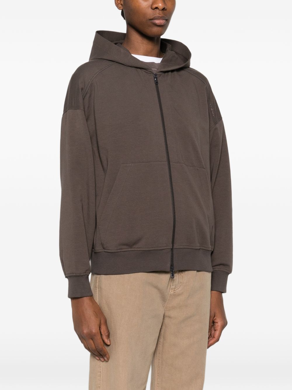 Brunello Cucinelli Women Cotton Hoodie BRUNELLO CUCINELLI