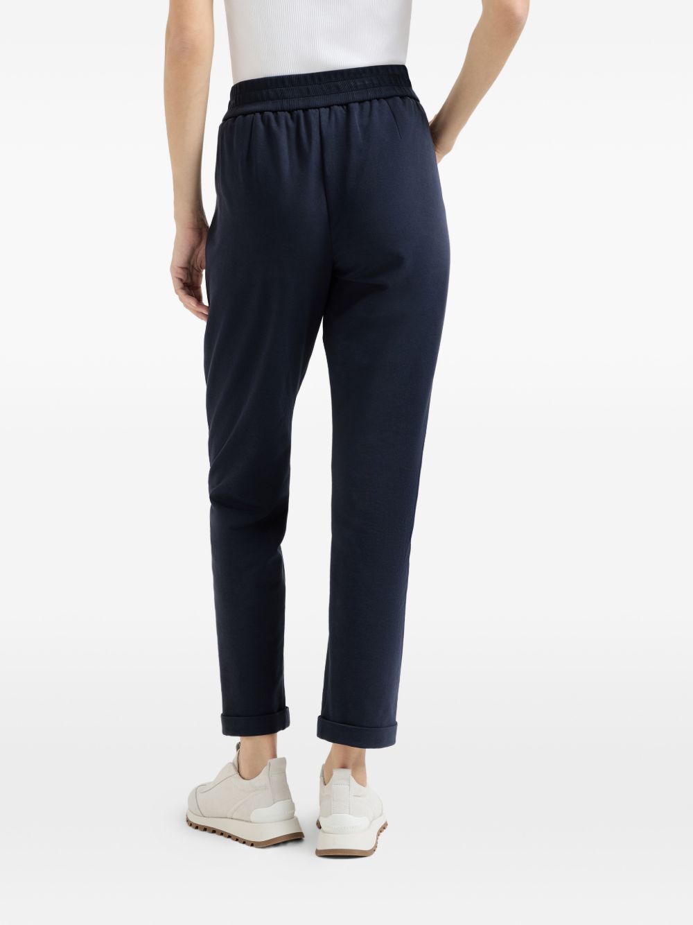 Brunello Cucinelli Women Cotton Drawstring Trousers BRUNELLO CUCINELLI
