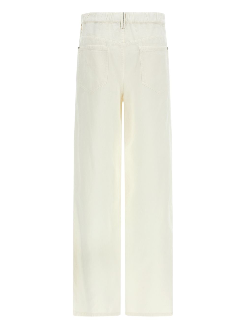 Brunello Cucinelli Women Cotton And Linen Blend Trousers BRUNELLO CUCINELLI