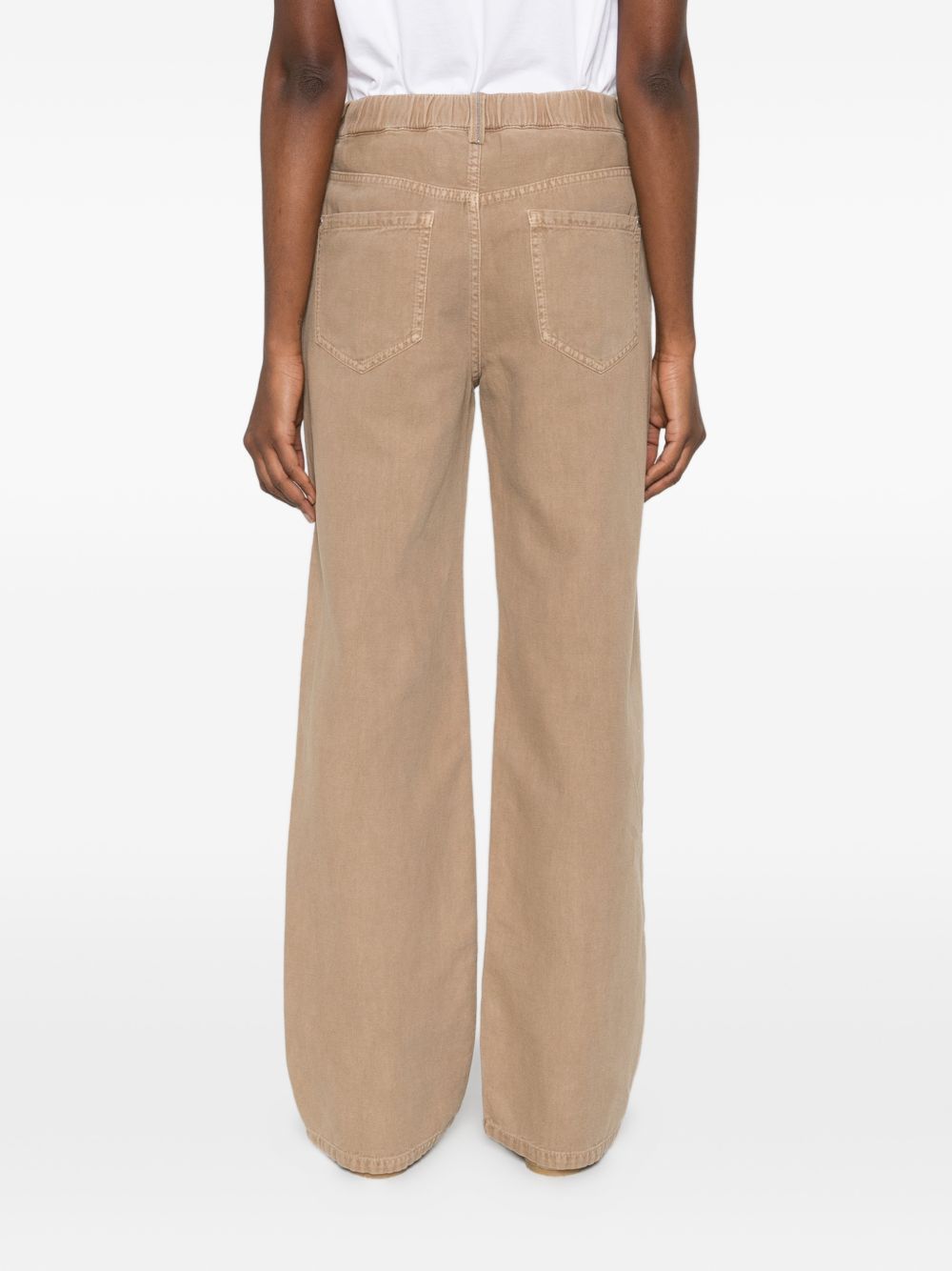 Brunello Cucinelli Women Cotton And Linen Blend Trousers