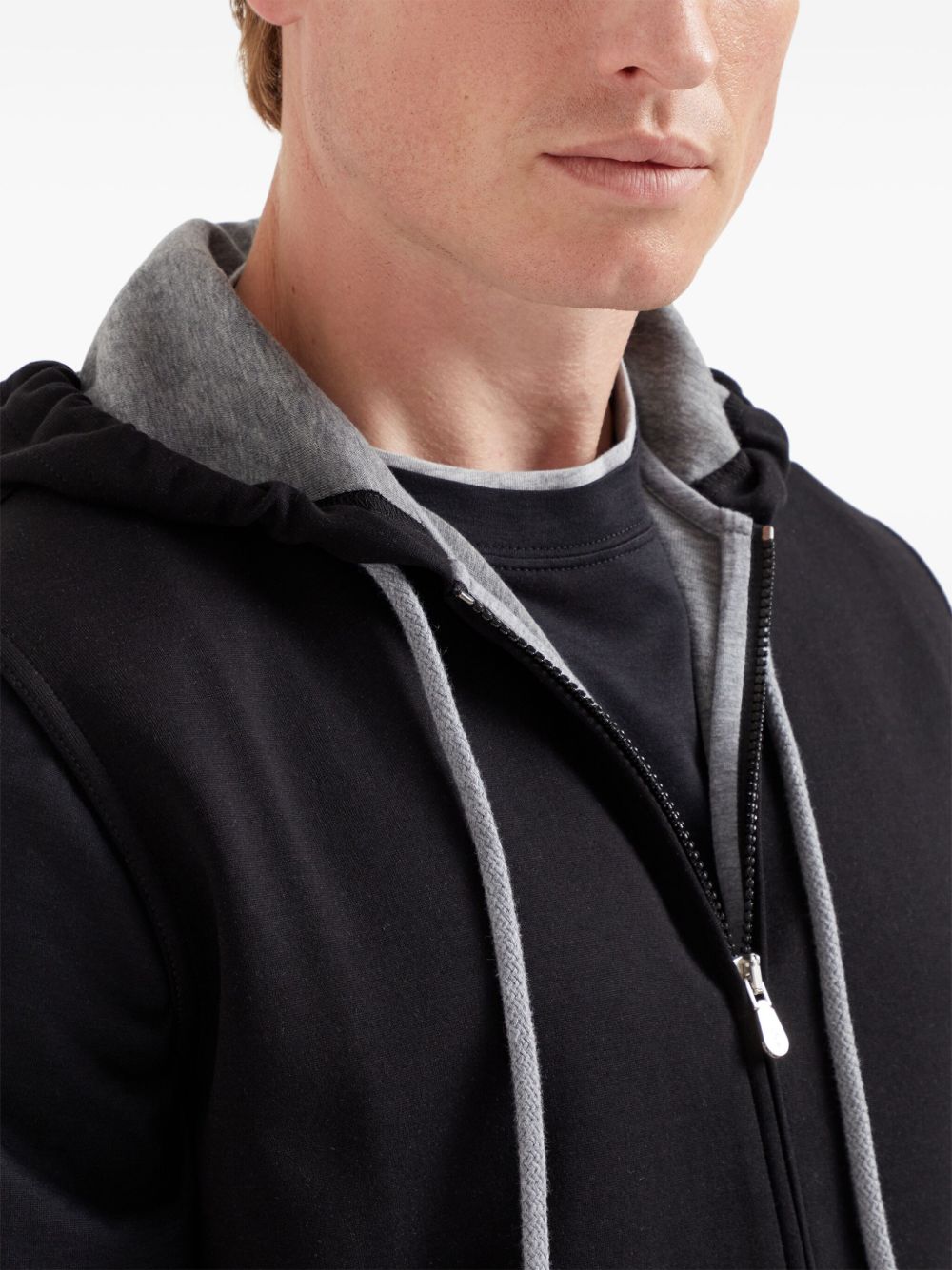 Brunello Cucinelli Men Sleeveless Hoodie BRUNELLO CUCINELLI