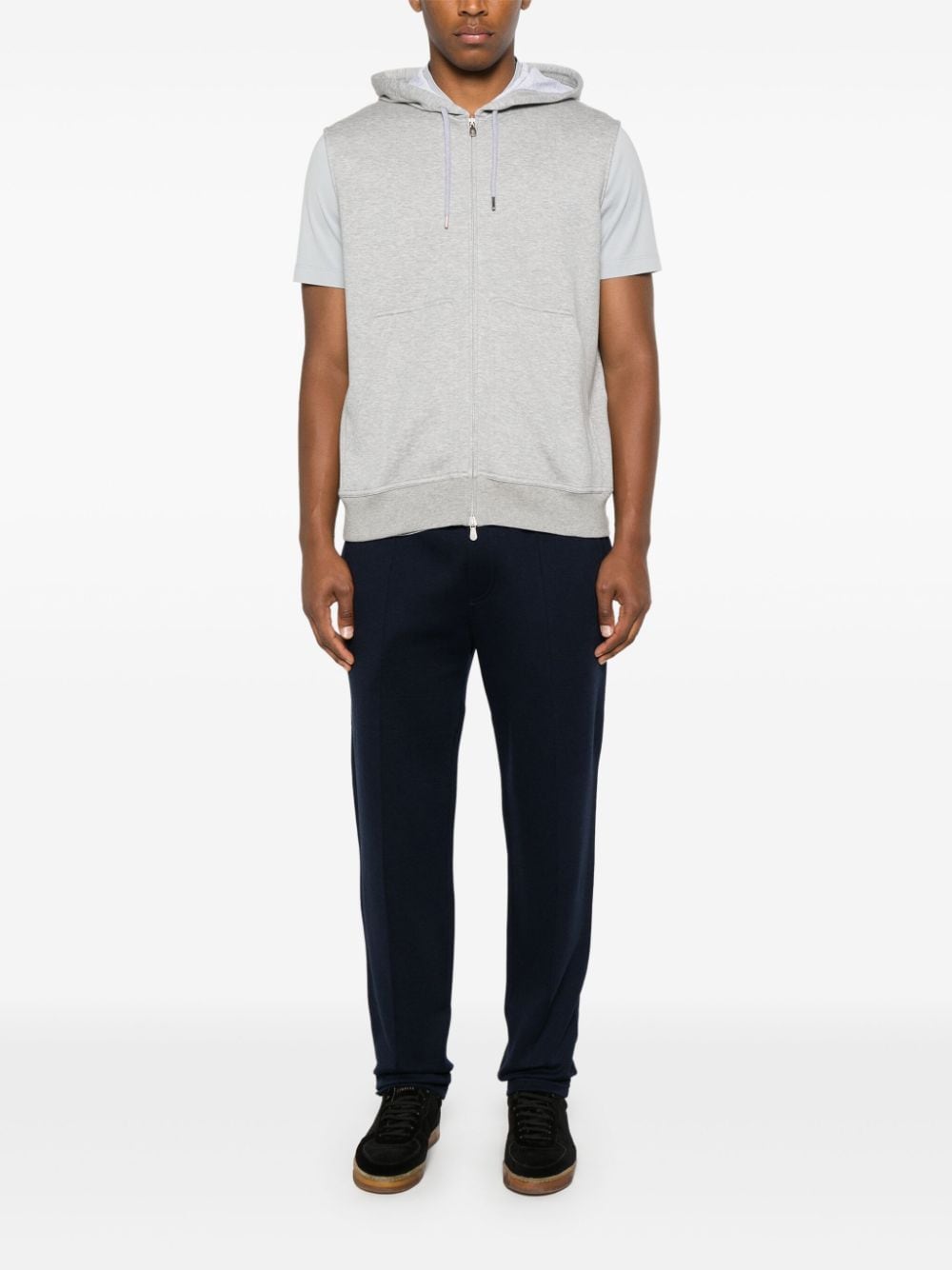 Brunello Cucinelli Men Sleeveless Hoodie BRUNELLO CUCINELLI