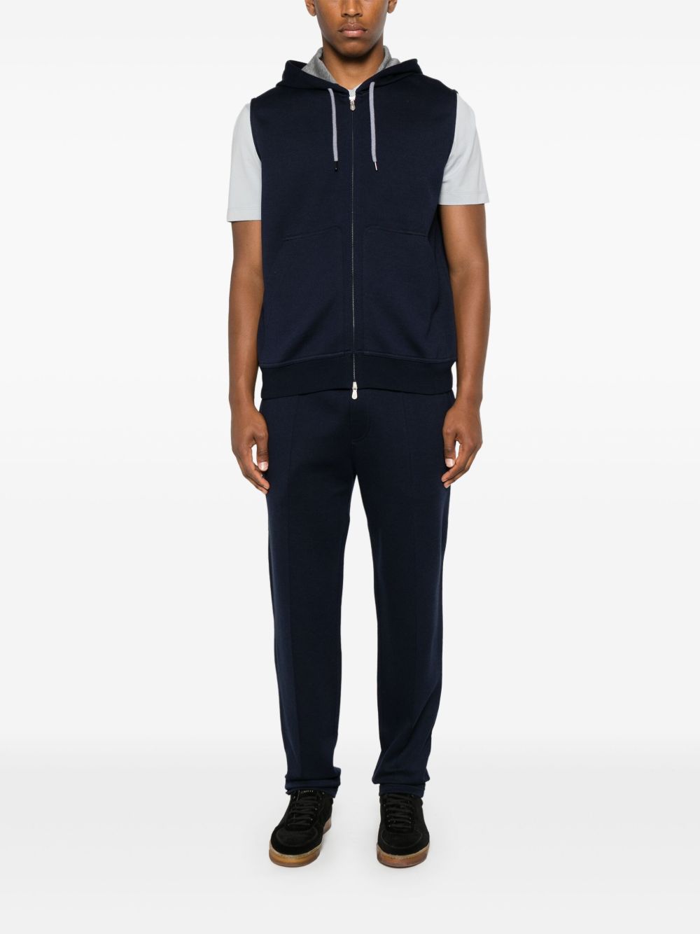 Brunello Cucinelli Men Sleeveless Hoodie BRUNELLO CUCINELLI