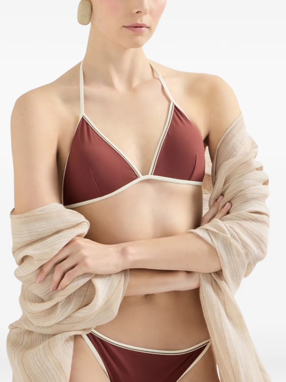 Brunello Cucinelli Women Triangle Bikini Top BRUNELLO CUCINELLI