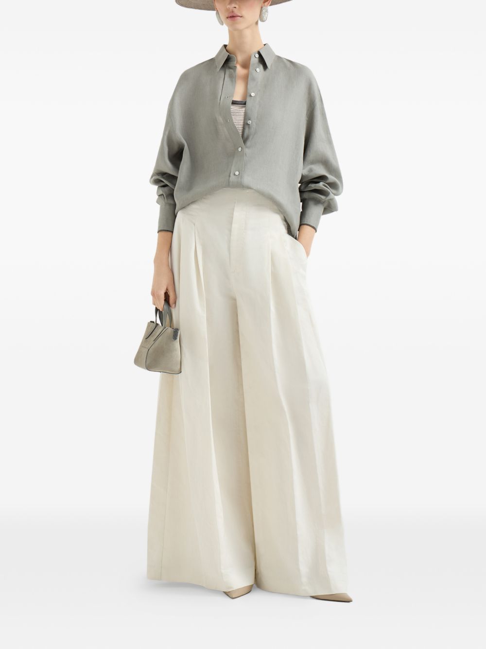 Brunello Cucinelli Women Linen Tank Top BRUNELLO CUCINELLI